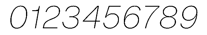 Booton TRIAL ThinItalic Instance Font OTHER CHARS
