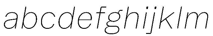 Booton TRIAL ThinItalic Instance FONT