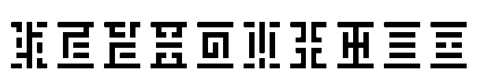 Borges SquarePixelRegular Font OTHER CHARS