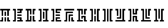 Borges SquarePixelRegular Font UPPERCASE