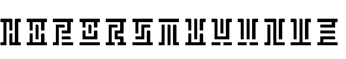 Borges SquarePixelRegular Font UPPERCASE
