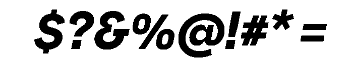 Borna BoldItalic Font OTHER CHARS