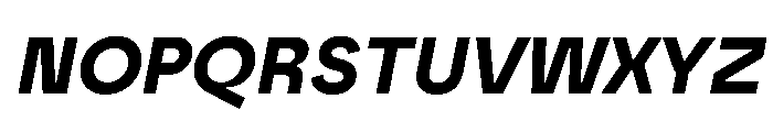 Borna BoldItalic Font UPPERCASE