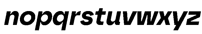 Borna BoldItalic Font LOWERCASE