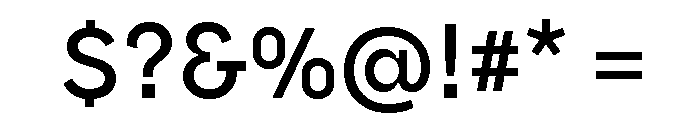 Borna Medium Webfont Font OTHER CHARS