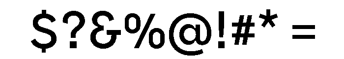 Borna Medium Font OTHER CHARS