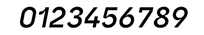 Borna MediumItalic Font OTHER CHARS