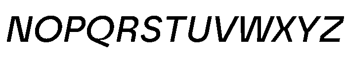 Borna MediumItalic Font UPPERCASE