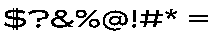 Bossa ExtendedRegular Font OTHER CHARS