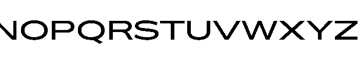 Bossa ExtendedRegular Font UPPERCASE