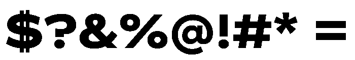 BossaTrial Black Font OTHER CHARS