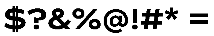 BossaTrial Bold Font OTHER CHARS