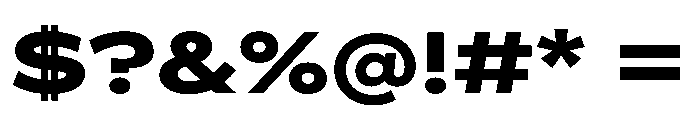 BossaTrial ExpandedBlack Font OTHER CHARS
