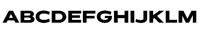 BossaTrial ExpandedBlack Font UPPERCASE