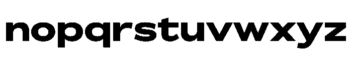 BossaTrial ExpandedBlack Font LOWERCASE