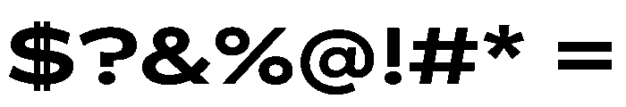 BossaTrial ExpandedBold Font OTHER CHARS