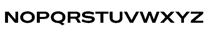 BossaTrial ExpandedBold Font UPPERCASE
