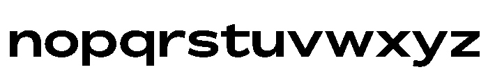 BossaTrial ExpandedBold Font LOWERCASE
