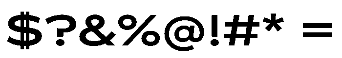 BossaTrial ExpandedMedium Font OTHER CHARS
