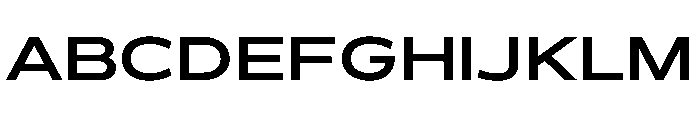 BossaTrial ExpandedMedium Font UPPERCASE