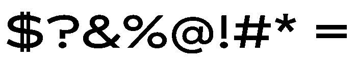 BossaTrial ExpandedRegular Font OTHER CHARS