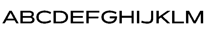 BossaTrial ExpandedRegular Font UPPERCASE