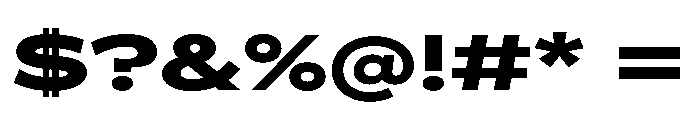 BossaTrial ExtendedBlack Font OTHER CHARS