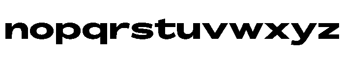BossaTrial ExtendedBlack Font LOWERCASE