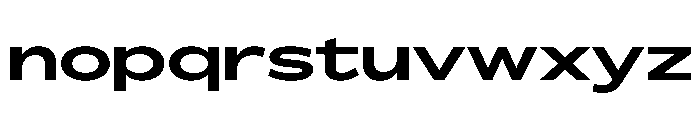 BossaTrial ExtendedBold Font LOWERCASE