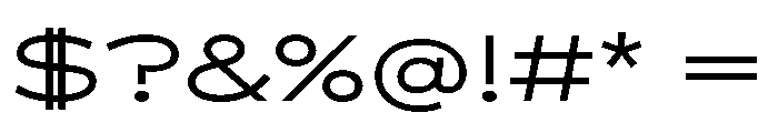 BossaTrial ExtendedLight Font OTHER CHARS