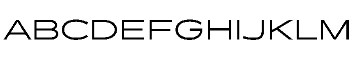 BossaTrial ExtendedLight Font UPPERCASE