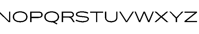 BossaTrial ExtendedLight Font UPPERCASE