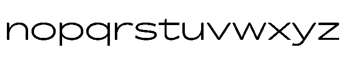 BossaTrial ExtendedLight Font LOWERCASE
