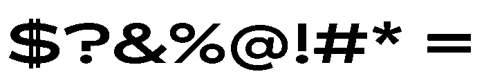 BossaTrial ExtendedMedium Font OTHER CHARS