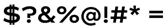 BossaTrial Medium Font OTHER CHARS