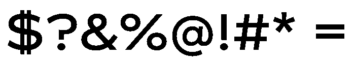 BossaTrial Regular Font OTHER CHARS