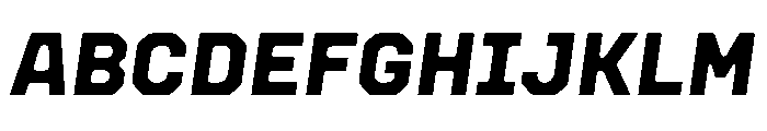 Botter BlackItalic Font UPPERCASE