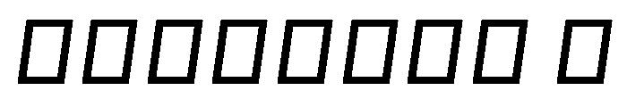 Botter Italic Font OTHER CHARS