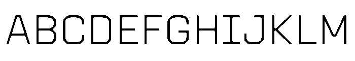 Botter Thin Font UPPERCASE