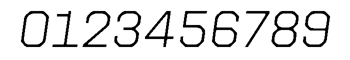 Botter ThinItalic Font OTHER CHARS
