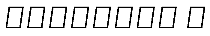 Botter ThinItalic Font OTHER CHARS