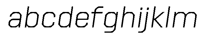 Botter ThinItalic FONT
