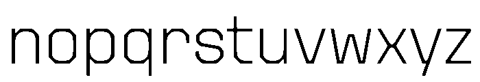 Botter Thin Font LOWERCASE