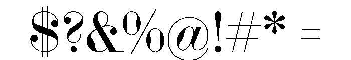 Bougie Regular Font OTHER CHARS