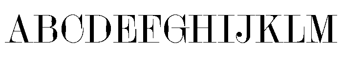 Bougie Regular Font UPPERCASE