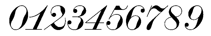 Bougie RegularItalic Font OTHER CHARS