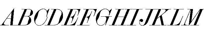 Bougie RegularItalic Font UPPERCASE