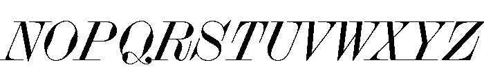 Bougie RegularItalic Font UPPERCASE