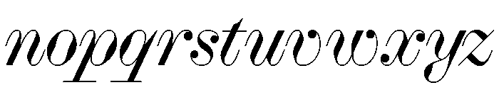 Bougie RegularItalic Font LOWERCASE