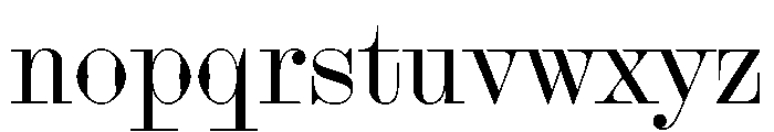 Bougie Regular Font LOWERCASE